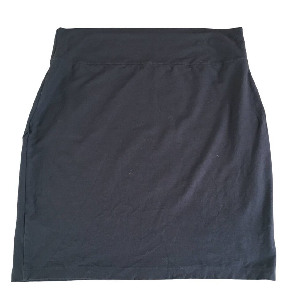 Eileen Fisher System Heathered Jersey Mini Skirt Stretch Brown Women's Size XL